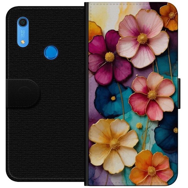 Huawei Y6s (2019) Lommeboketui Blomster Farger