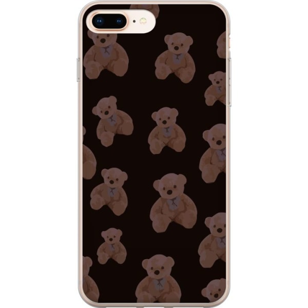 Apple iPhone 8 Plus Gennemsigtig cover En bjørn flere bjørne