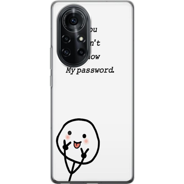 Huawei nova 8 Pro Genomskinligt Skal You Don’t Know My Password – edgy textmotiv med attityd