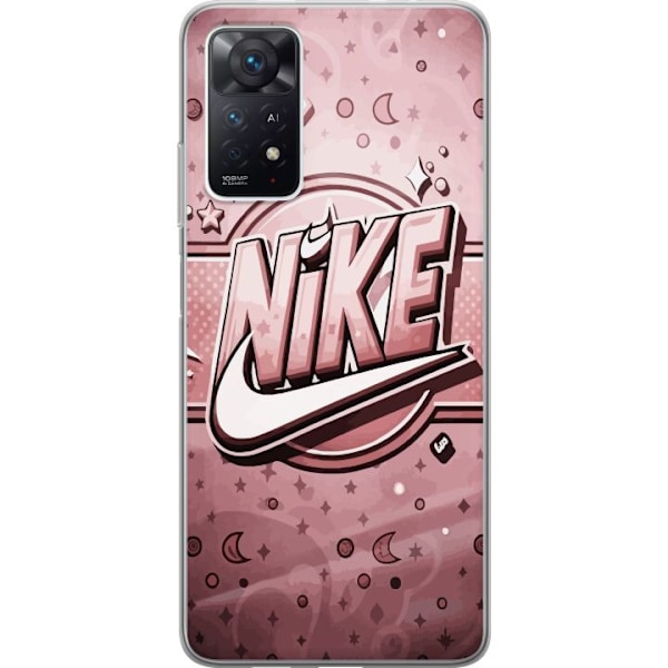 Xiaomi Redmi Note 11 Pro 5G Gennemsigtig cover Nike Lyserød