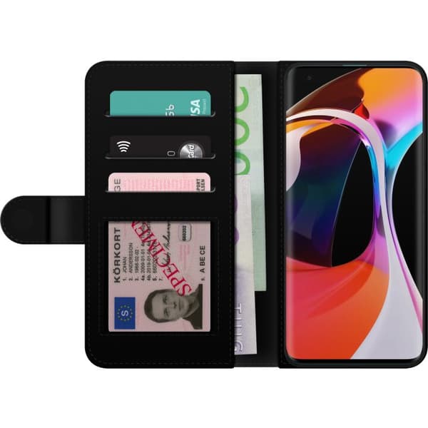 Kompatibel Tegnebogsetui til Xiaomi Mi 10 5G Star Wars-logo med hyperspace-stjerner i ikonisk sci-fi-design sort
