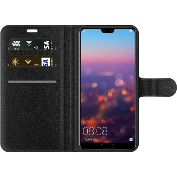 Kompatibel Tegnebogsetui til Huawei P20 Pro Pikachu grøn