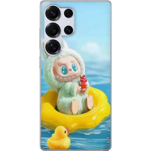 Samsung Galaxy S25 Ultra Läpinäkyvä kuori Labubu Stripe Att