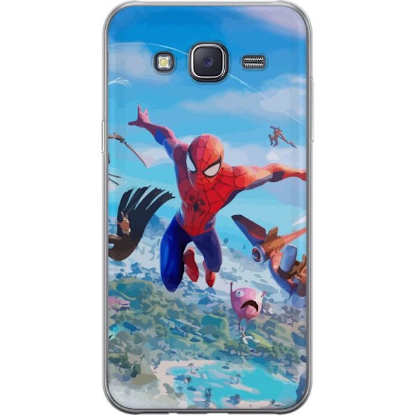 Samsung Galaxy J5 Läpinäkyvä kuori Fortnite Spiderman