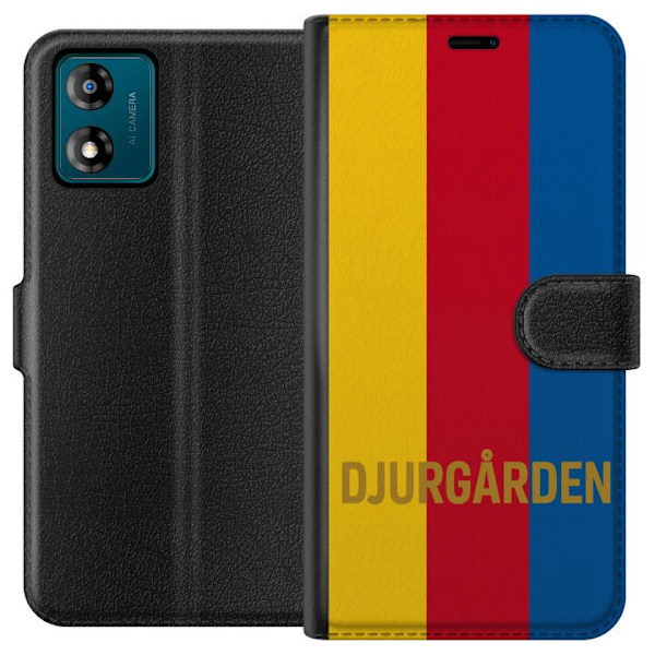 Motorola Moto E13 Lompakkokotelo Djurgården – jalkapallo