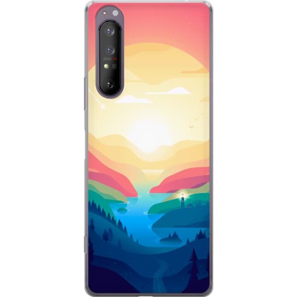 Kompatibelt Mobildeksel til Sony Xperia 1 II Godishorisont flerfarget