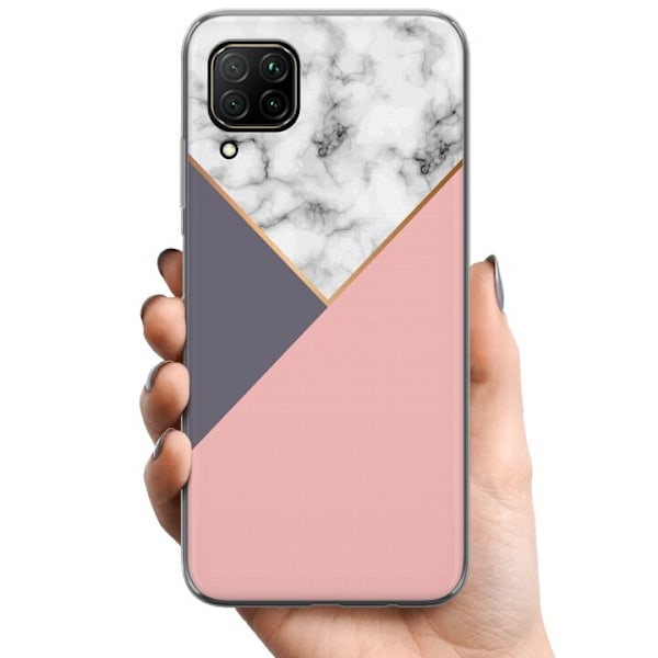 Huawei P40 lite TPU Mobildeksel Marmor Kutt