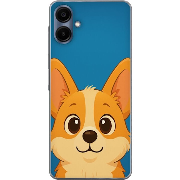 Samsung Galaxy A06 Läpinäkyvä kuori Hello Corgi