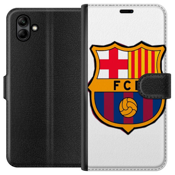 Samsung Galaxy A05 Lompakkokotelo FC Barcelona Emblem Jalkapallo Katalonia Sininen Punainen Seuran Logo Ylpeys La Liga Fanit Ikoninen Kuva
