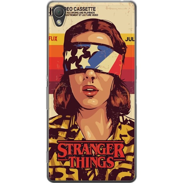 Sony Xperia Z3 Gennemsigtig cover Stranger Things VHS