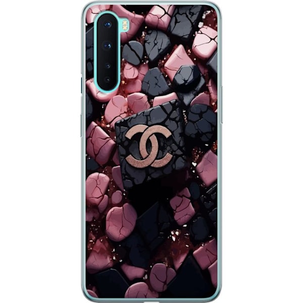 OnePlus Nord Gennemsigtig cover Chanel Sort og Lyserød