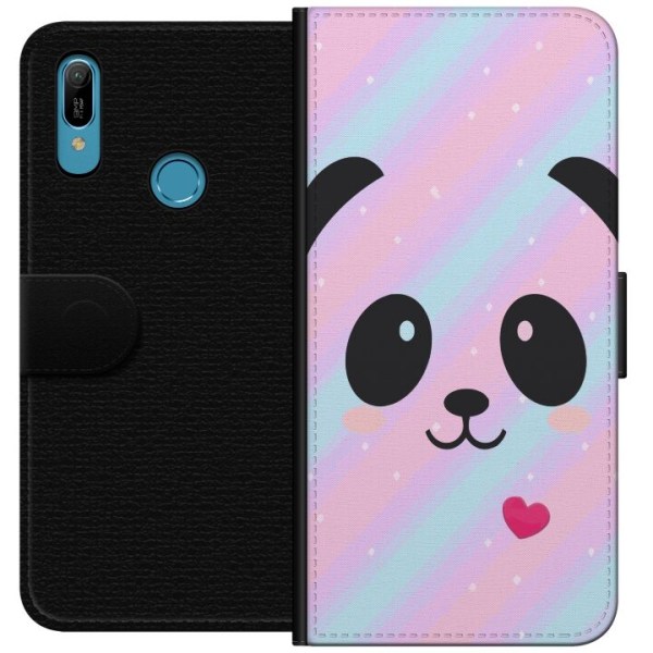 Huawei Y6 (2019) Plånboksfodral Regnbåge Panda