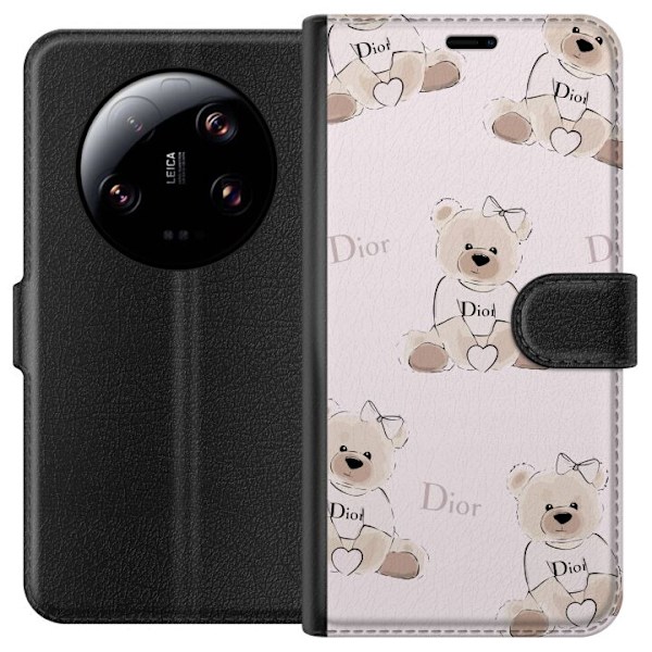 Xiaomi 13 Ultra Lompakkokotelo Teddy Dior Vibes - ylellinen nalle muotityyliin