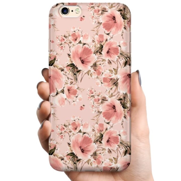 Apple iPhone 6 TPU Mobilcover Blomster