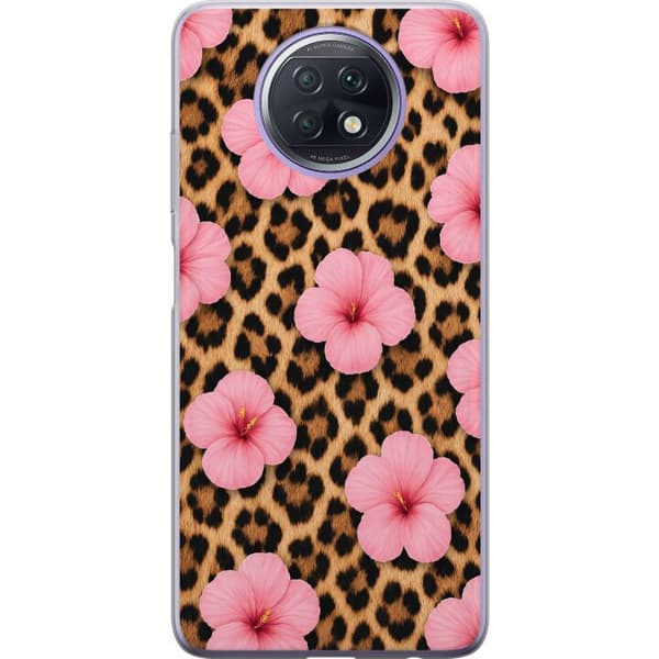 Kompatibel Mobilcover til Xiaomi Redmi Note 9T Brun blomsterleopard brun