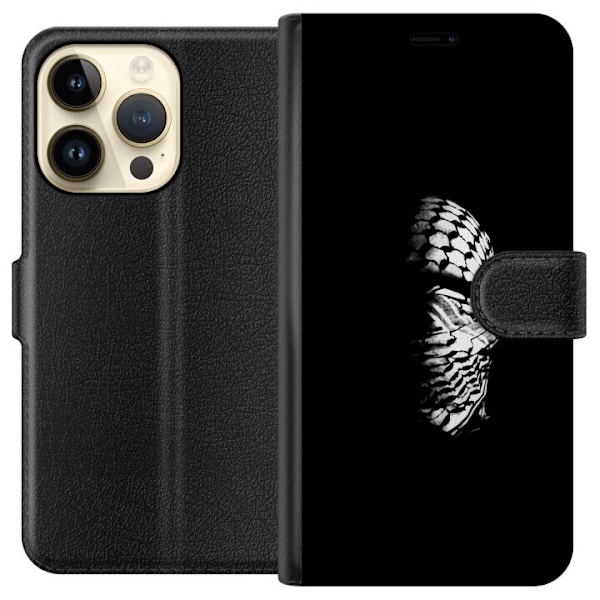 Apple iPhone 15 Pro Lommeboketui Keffiyeh-mønster - klassisk