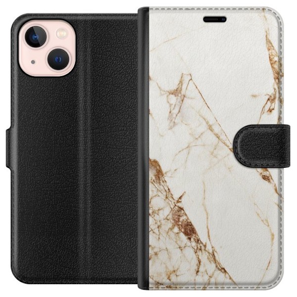 Apple iPhone 13 mini Lommeboketui Hvit marmor