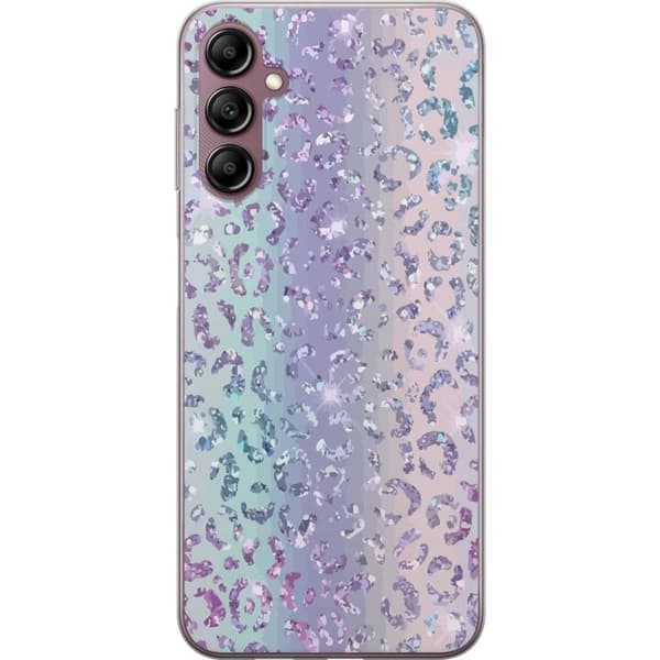 Yhteensopiva Puhelinkuori Samsung Galaxy A14 5G Glitter Leopard