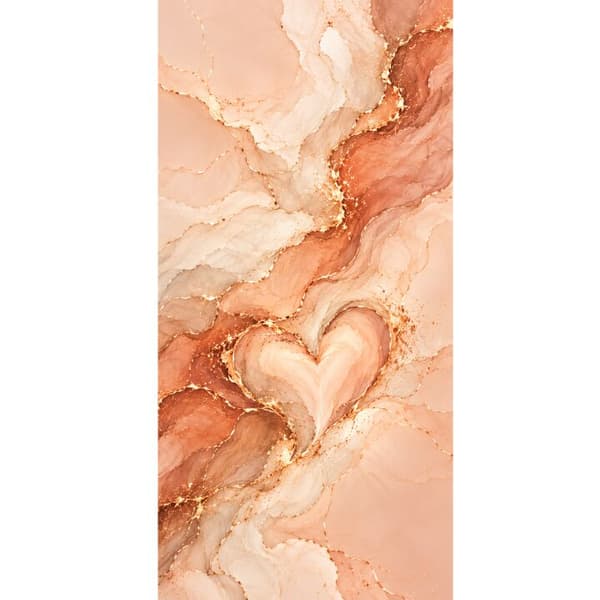 Yhteensopiva Lompakkokotelo Apple iPhone 13 Pro Persikkamarmori oranssi