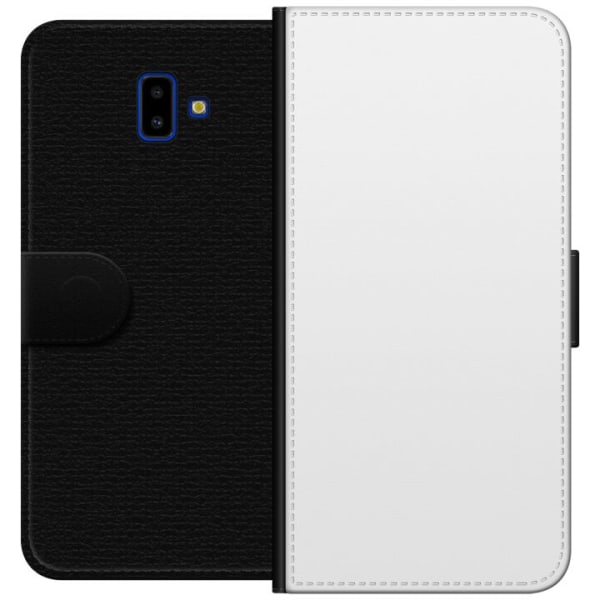 Samsung Galaxy J6+ Musta Kotelo PU