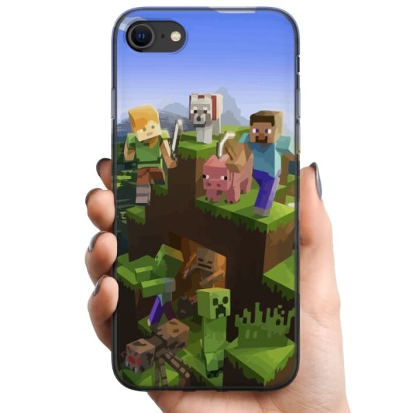 Apple iPhone SE (2020) TPU Matkapuhelimen kuori MineCraft
