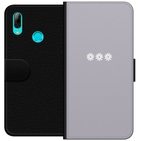 Huawei P smart 2019 Tegnebogsetui Lilla Blomminimalisme - stil