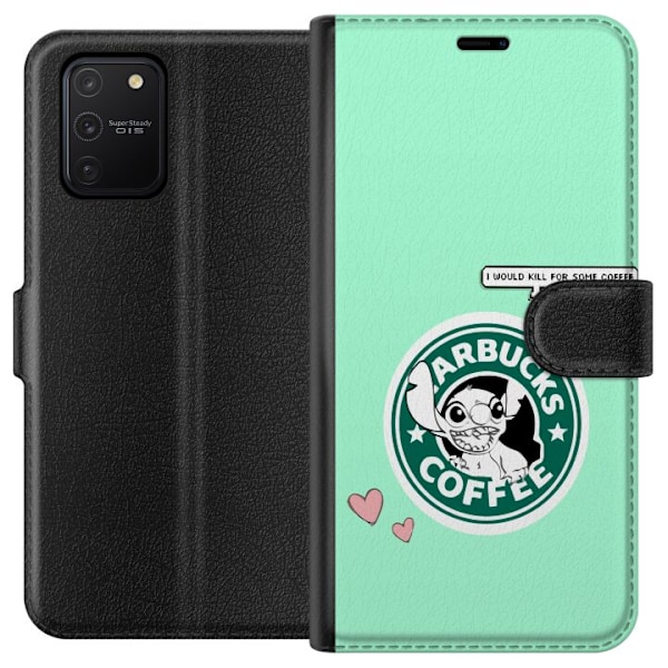 Samsung Galaxy S10 Lite Tegnebogsetui Stitch Kaffe