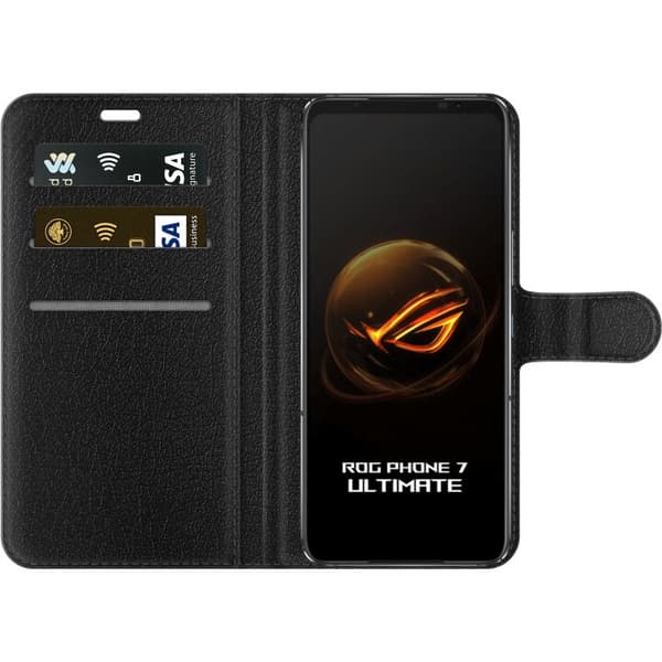 Kompatibelt Plånboksfodral till Asus ROG Phone 7 Sovande kattungar beige