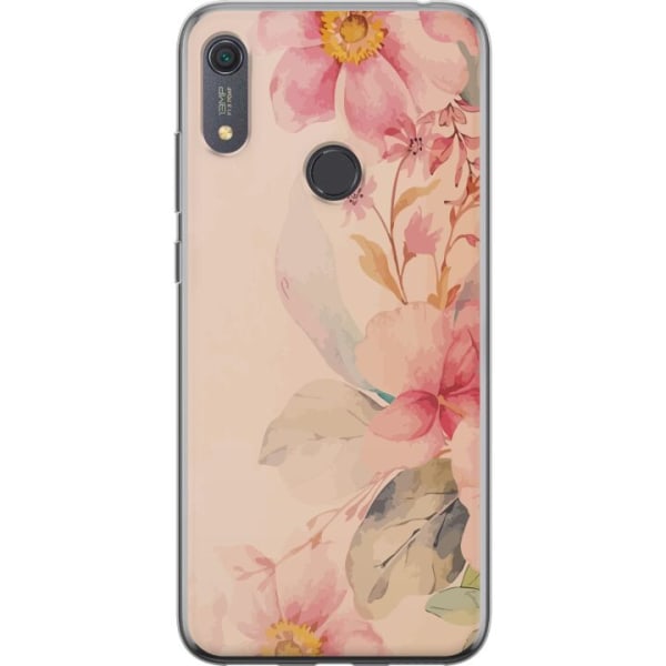 Huawei Y6s (2019) Läpinäkyvä kuori Värikkäät Kukat