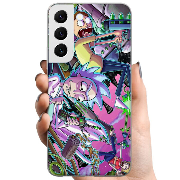 Samsung Galaxy S22 5G TPU Mobilcover Rick og Morty