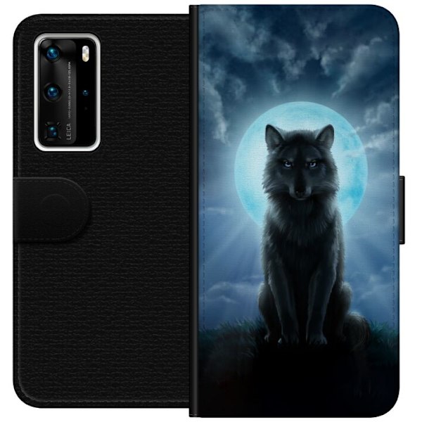Huawei P40 Pro Tegnebogsetui Ulv