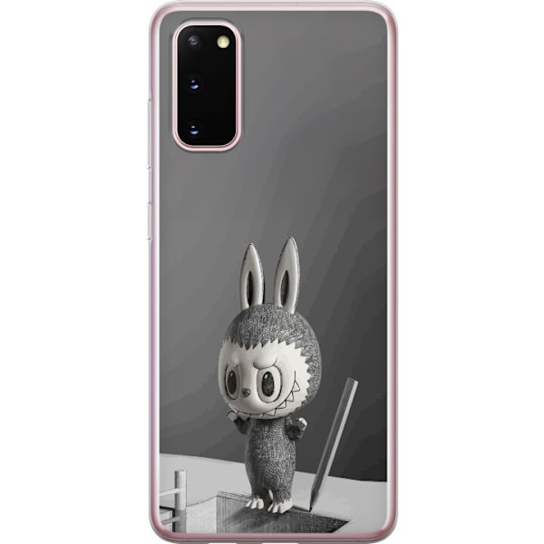 Samsung Galaxy S20 Läpinäkyvä kuori Pop Mart MEGA LABUBU LABUBU Sketch 1000%