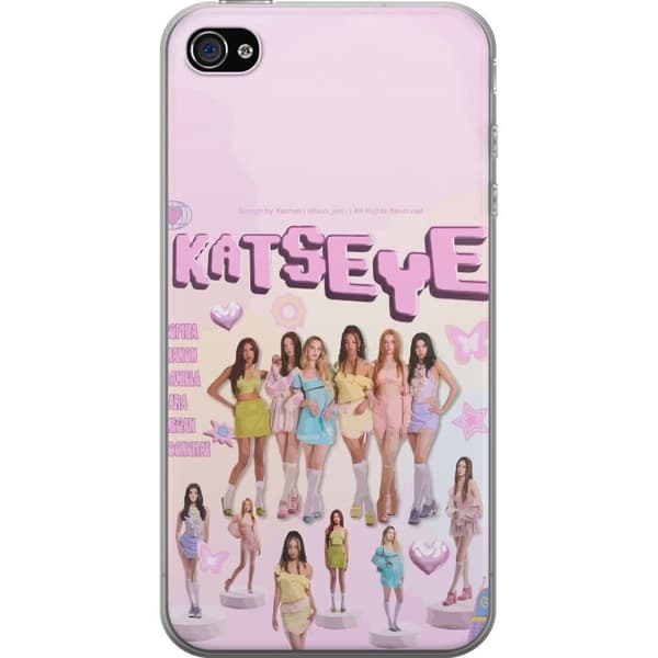 Kompatibel Mobilcover til Apple iPhone 4 KATSEYE pastellcollage pink