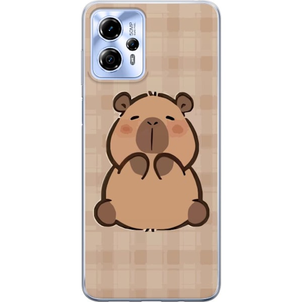 Motorola Moto G13 Läpinäkyvä kuori Mobilskal kawaii capybara flera figurer japansk stil