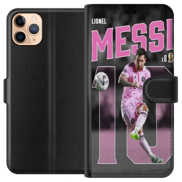 Apple iPhone 11 Pro Max Plånboksfodral Lionel Messi - Rosa