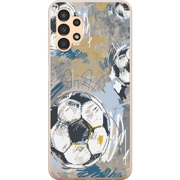 Samsung Galaxy A13 Gennemsigtig cover Fodbold