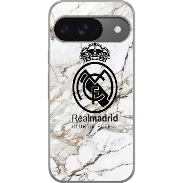 Google Pixel 9 Pro Genomskinligt Skal Real Madrid