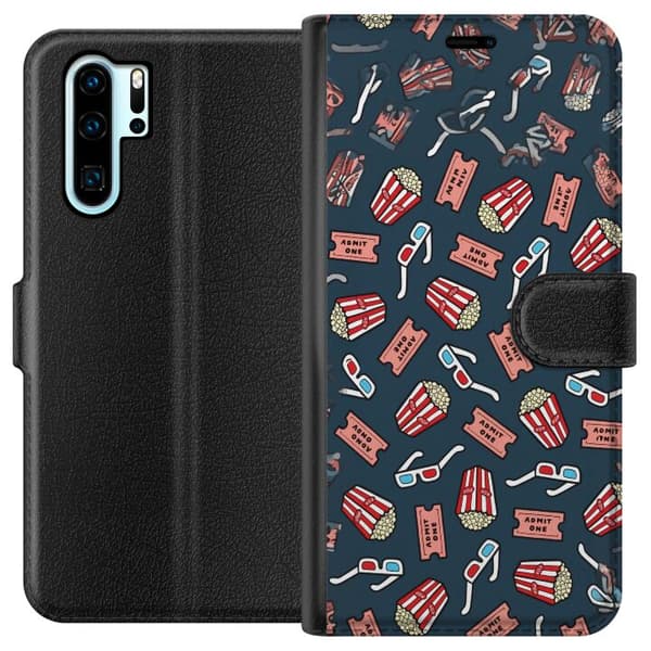Kompatibelt Plånboksfodral till Huawei P30 Pro Biokväll blå