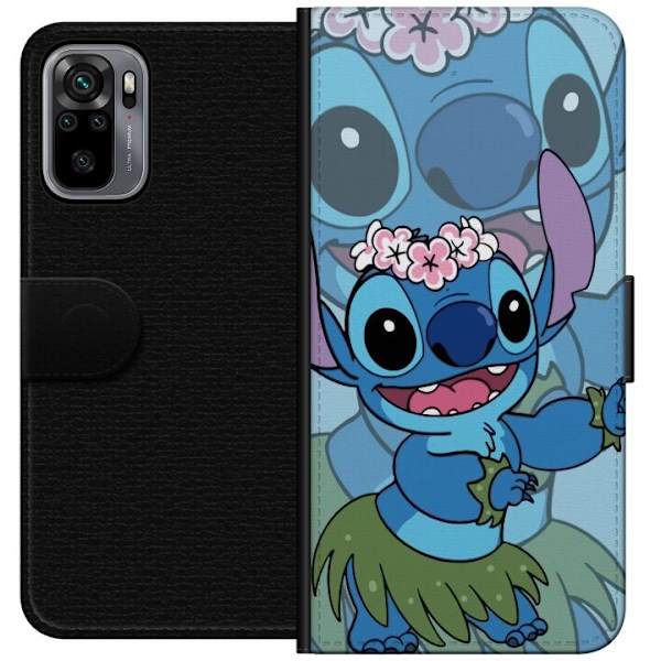 Xiaomi Redmi Note 10S Lommeboketui Stitch under stjernene - Ma