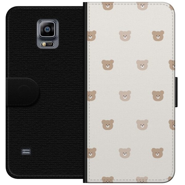 Samsung Galaxy Note 4 Lompakkokotelo Teddy-tausta - söpöt teddykarhut pehmeällä taustalla