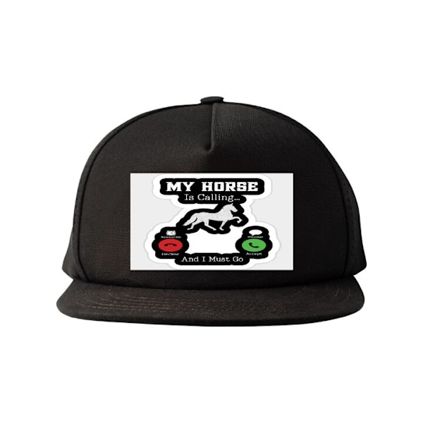 Snapback til Voksen | Justerbar Kasket sort one size