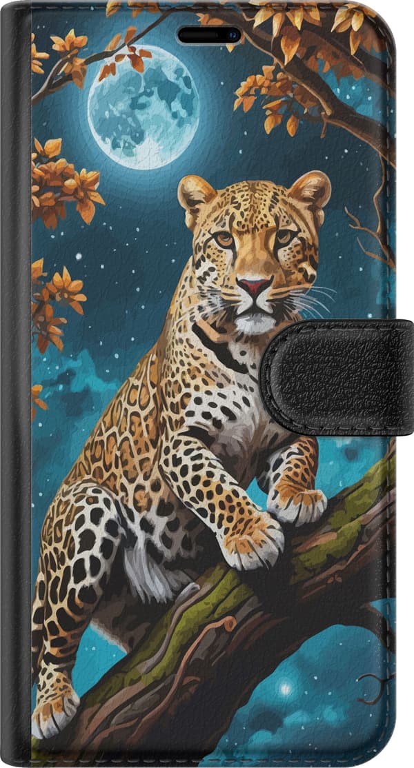 Kompatibel Tegnebogsetui til Sony Xperia 10 VI Leopard
