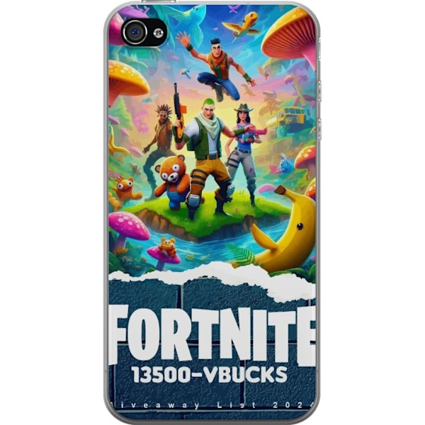 Apple iPhone 4s Läpinäkyvä kuori Fortnite