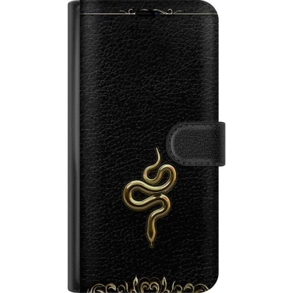 Samsung Galaxy S9+ Lompakkokotelo Kultainen Käärme
