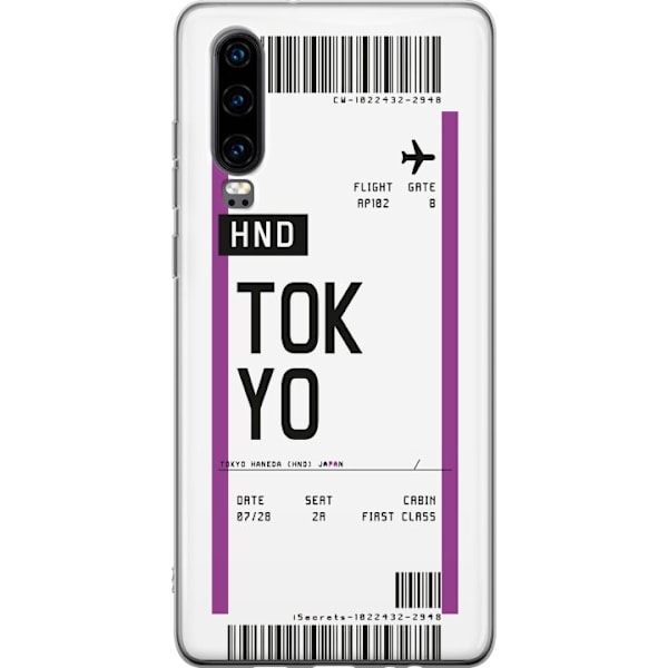 Huawei P30 Genomskinligt Skal Tokyo