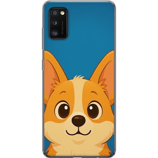 Samsung Galaxy A41 Läpinäkyvä kuori Hello Corgi