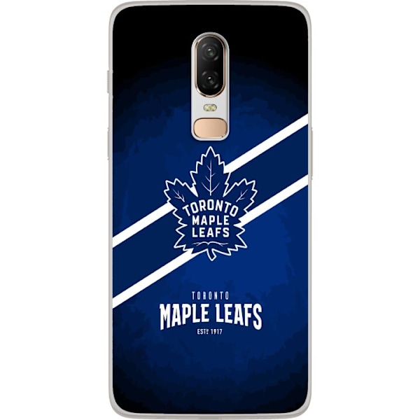 OnePlus 6 Läpinäkyvä kuori Toronto Maple Leafs (NHL)