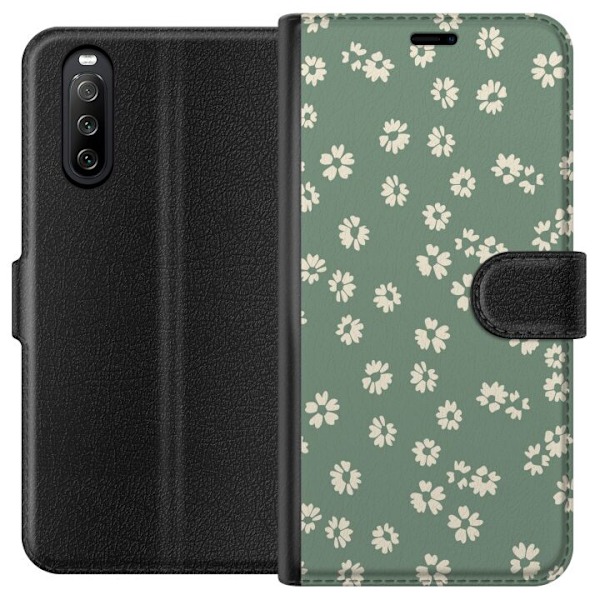 Sony Xperia 10 III Lompakkokotelo Kukkaisunelma - Värikäs Kukkakuvio