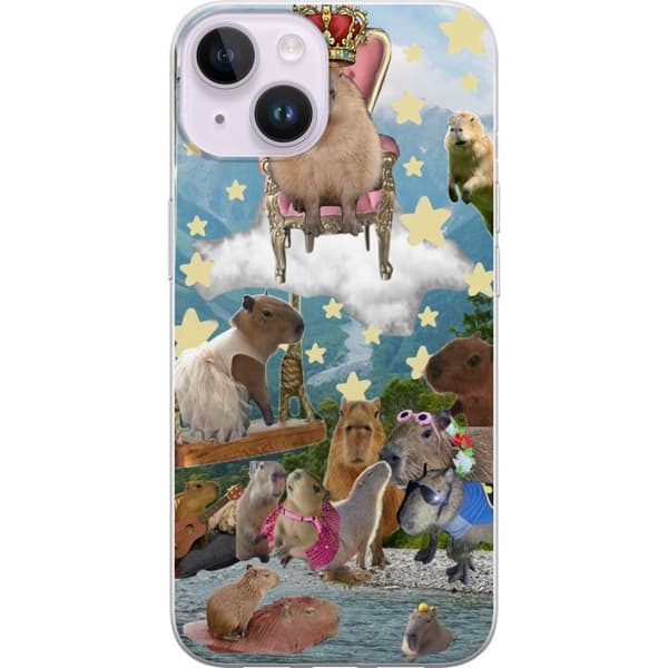 Kompatibelt Mobildeksel til Apple iPhone 14 Capybara