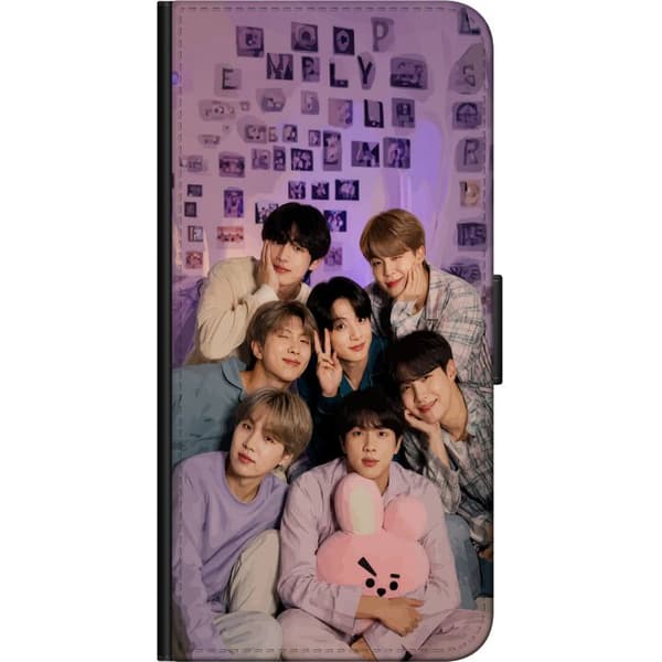 Kompatibel Tegnebogsetui til Xiaomi Redmi Note 9 Pro BTS lilla